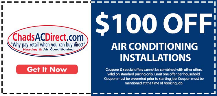 discount on air conditioning installations