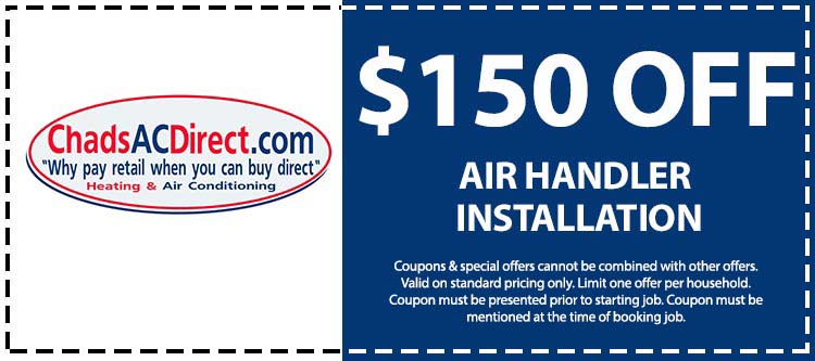 discount on air handler installation