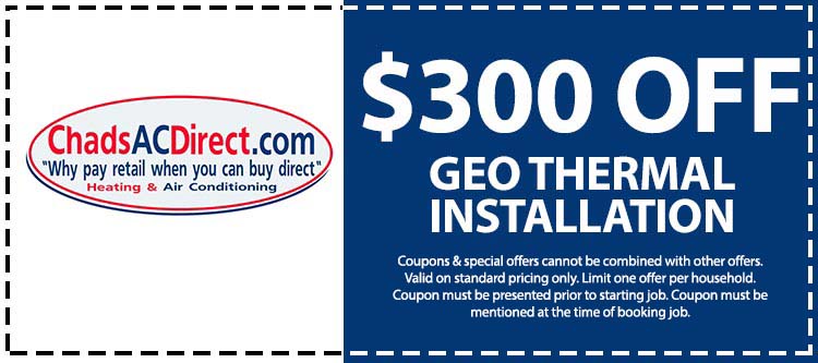 discount on geo thermal installation