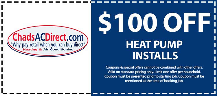 discount on heat pump installs