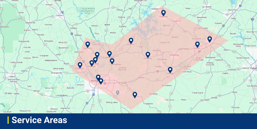 Service Areas - Chad's AC Direct