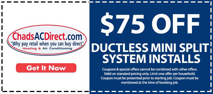 discount on ductless mini split system installs